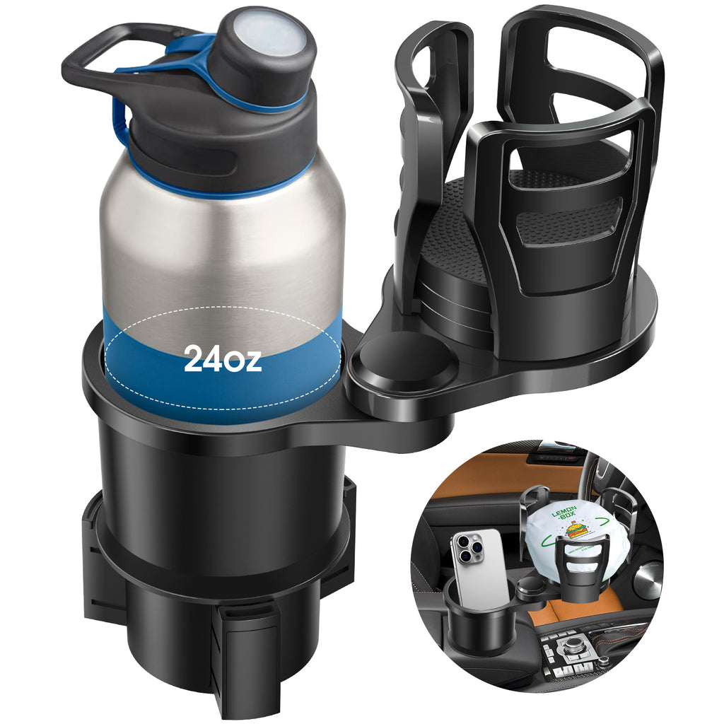 Car Cup Holder Splitter with Rotating Function