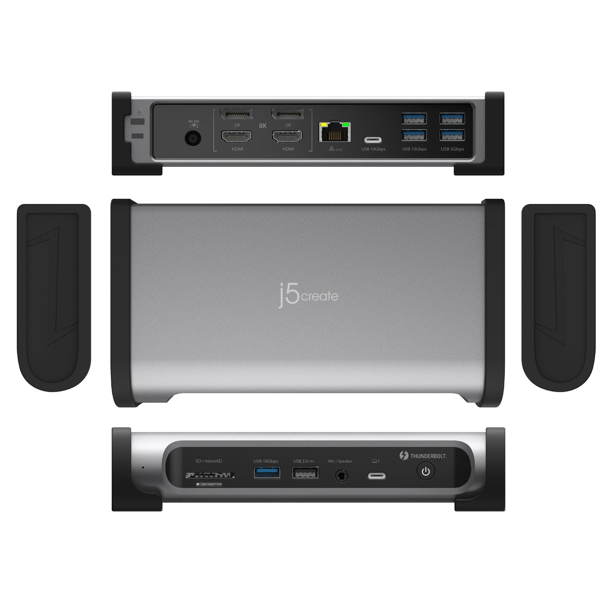 j5create JTD568 mobile device dock station Universal Grey