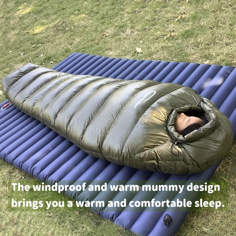 NNETM Ultralight Down Mummy Sleeping Bag for Camping-3