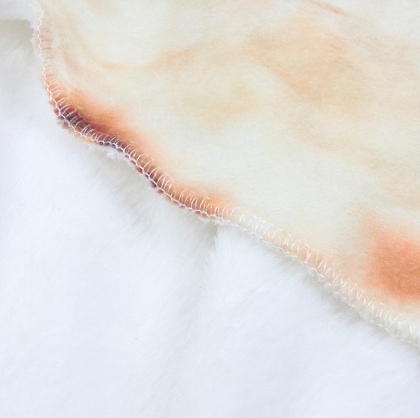 Mexican Burrito Blanket, Round Plush Throw Blanket