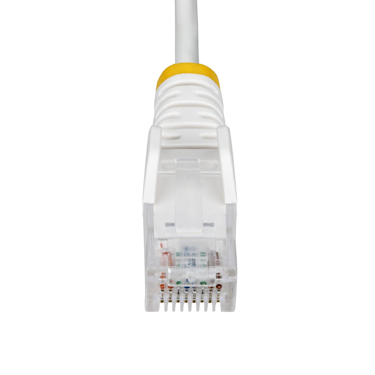 Star Tech 1.5m White Slim CAT6 Ethernet Cable, Snagless, 100W PoE, UTP, LSZH, 28AWG Pure Bare Copper Wire, Slim RJ45 Network Patch Cord w/Strain Reliefs, Individually Tested