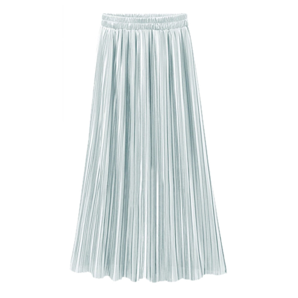 Pleated Midi Skirt, Half Skirt, Accordion Skirt