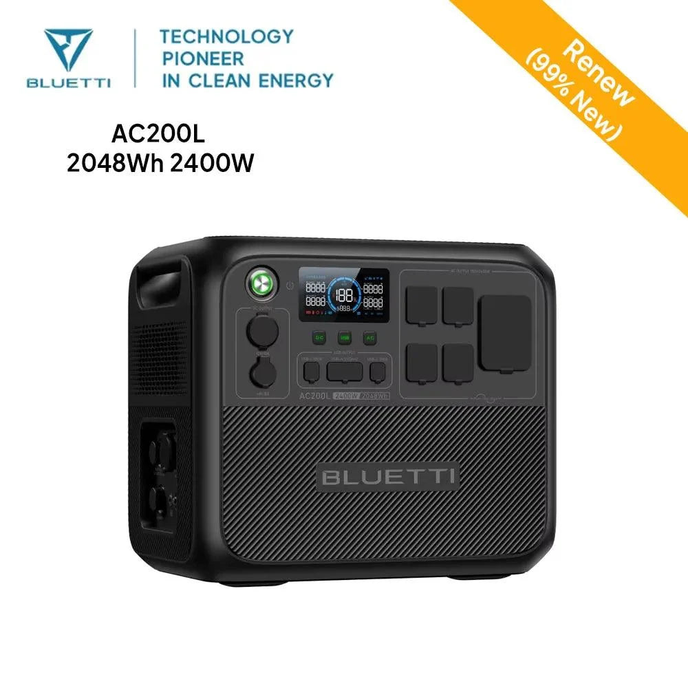 BLUETTI 【RENEW 】AC200L 2048Wh 2400W Portable Power Station Solar Generator High-Capacity Reliable Energy for Home Outdoor-5