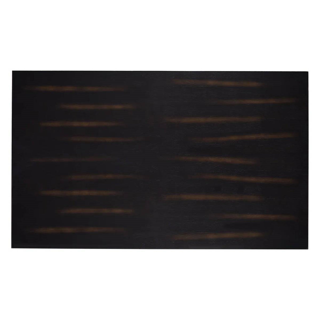 Farmhouse 32 x 48 inch Dining Table in Antique Black Wood Finish-1