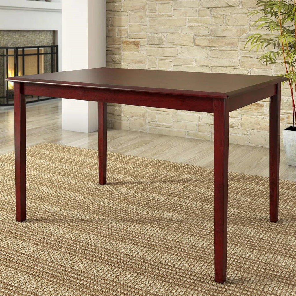 Farmhouse 32 x 48 inch Dining Table in Antique Berry Cherry Wood Finish-0