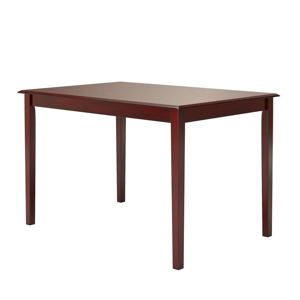 Farmhouse 32 x 48 inch Dining Table in Antique Berry Cherry Wood Finish-1