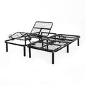 Split King Size Electric Head Foot Adjustable Bed Base with Remote-0