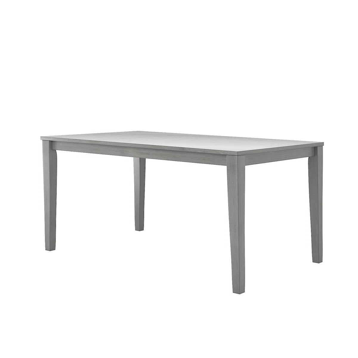Rectangular 36 x 60 inch Farmhouse Dining Table in Antique Grey Wood Finish-1
