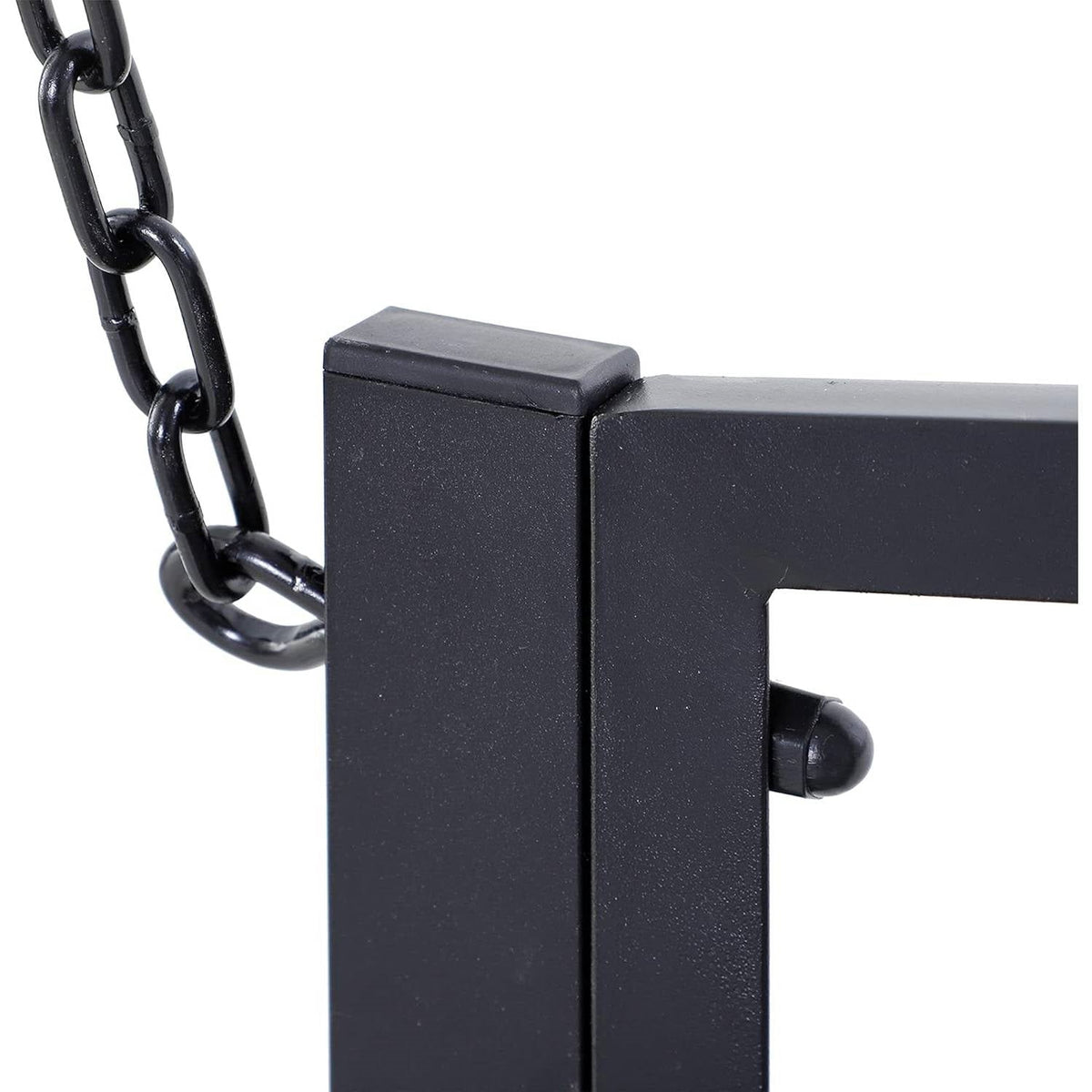 Modern Farmhouse Antique Black 2-Person Metal Outdoor Hanging Porch Swing-3