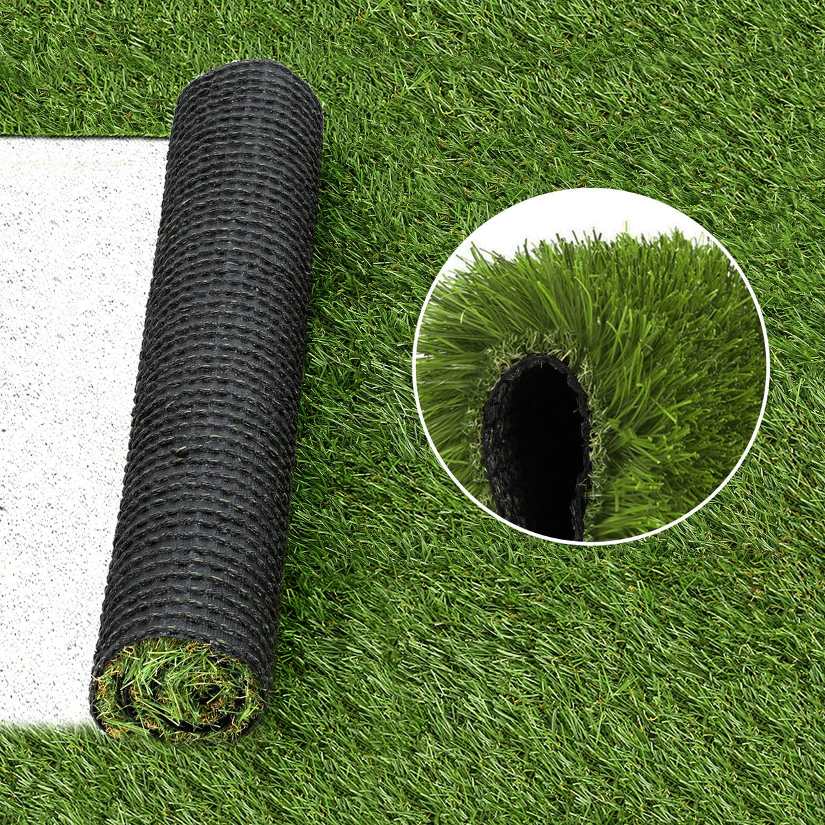 NNEDSZ Artificial Grass 30mm 2mx5m 40SQM Synthetic Fake Lawn Turf Plastic Plant 4-coloured-3