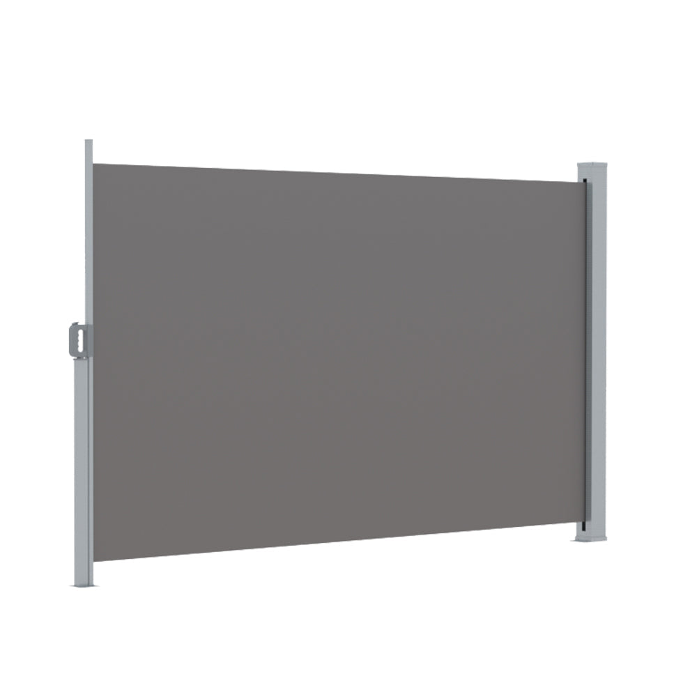 NNEDSZ Side Awning Sun Shade Outdoor Retractable Privacy Screen 2X3M Grey-2