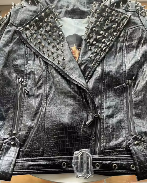 DON JOHN Leather Jacket Women's-1