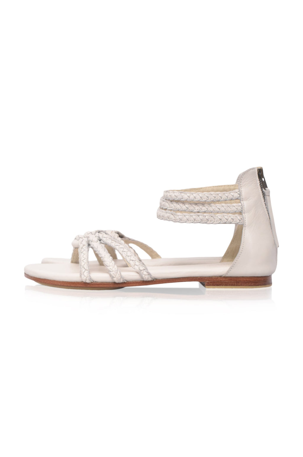 All Aboard Braided Leather Sandals-1