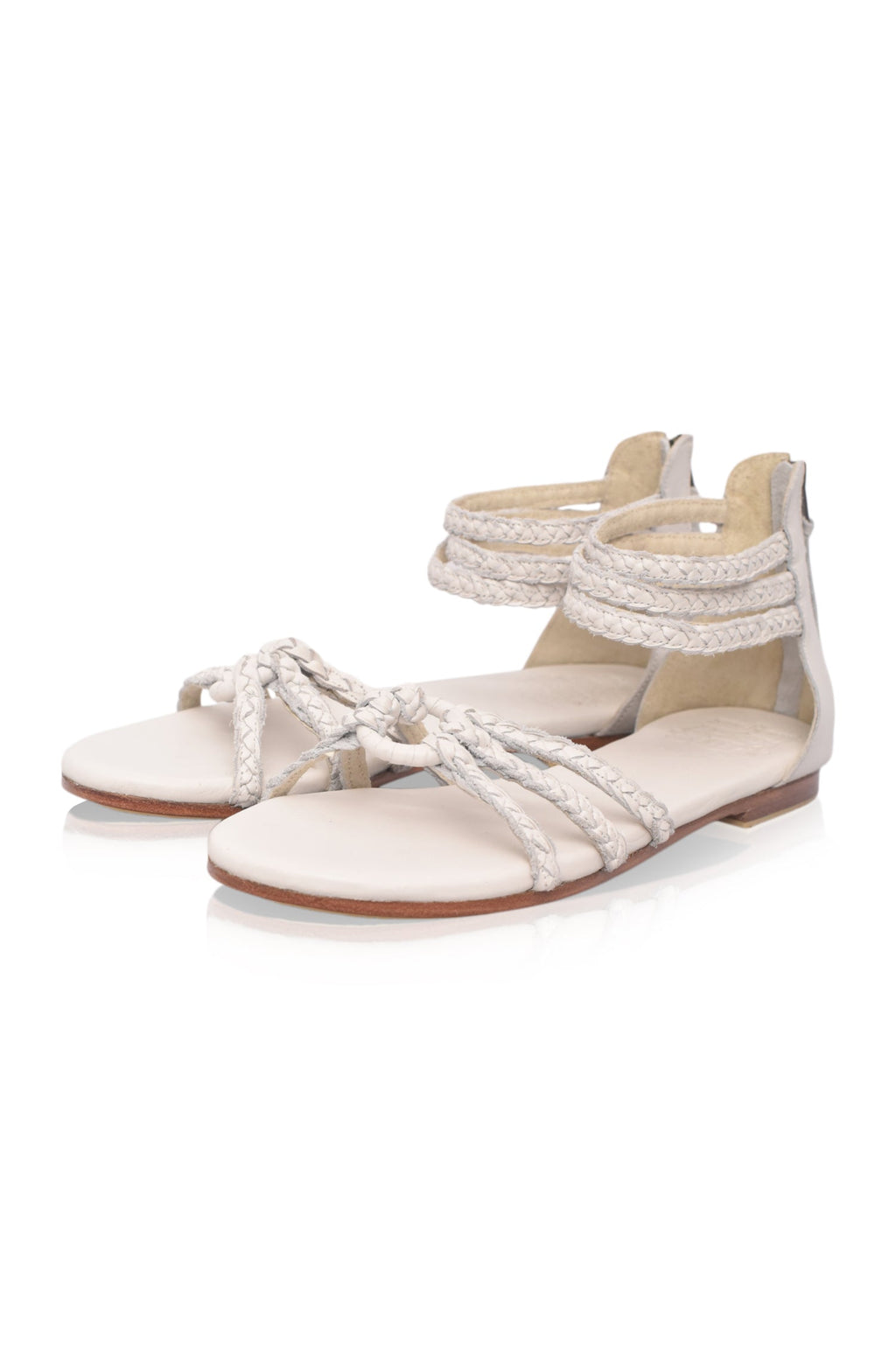 All Aboard Braided Leather Sandals-3