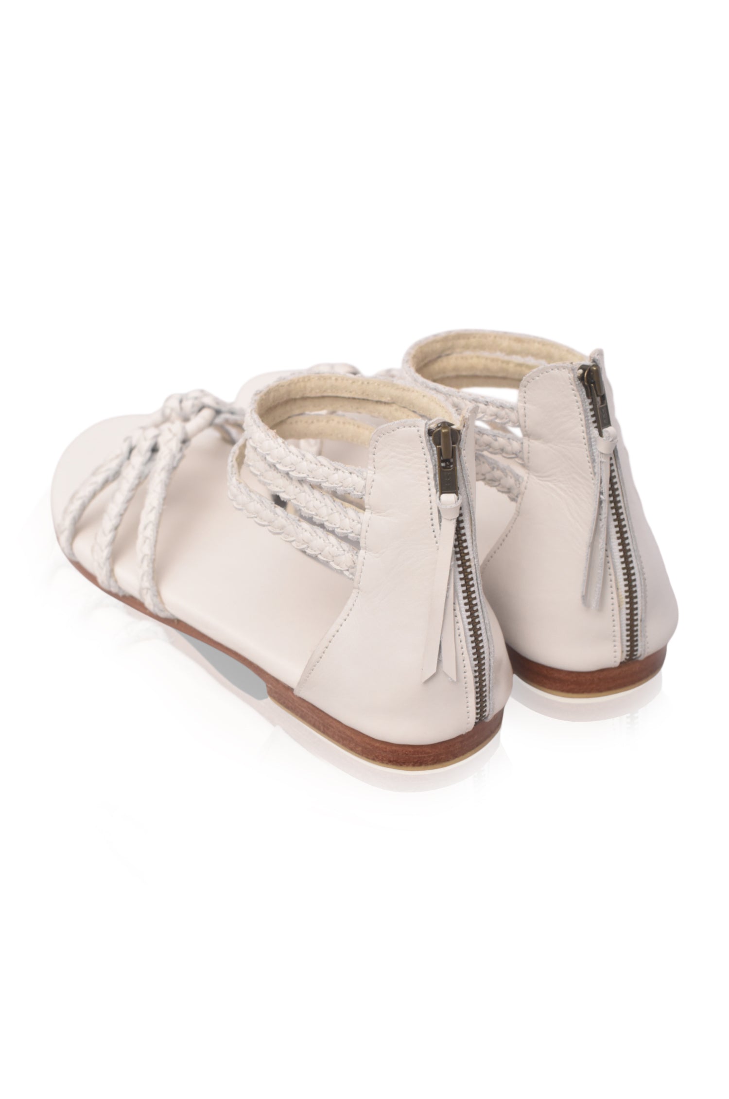 All Aboard Braided Leather Sandals-4