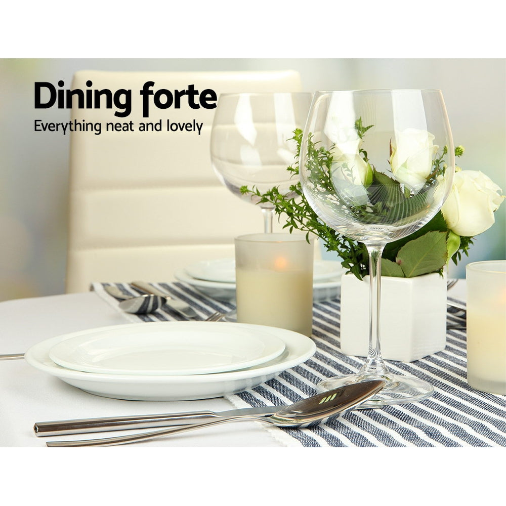 NNEDSZ Dining Table Round 4 Seater Replica Tables Cafe Timber White 90cm-4