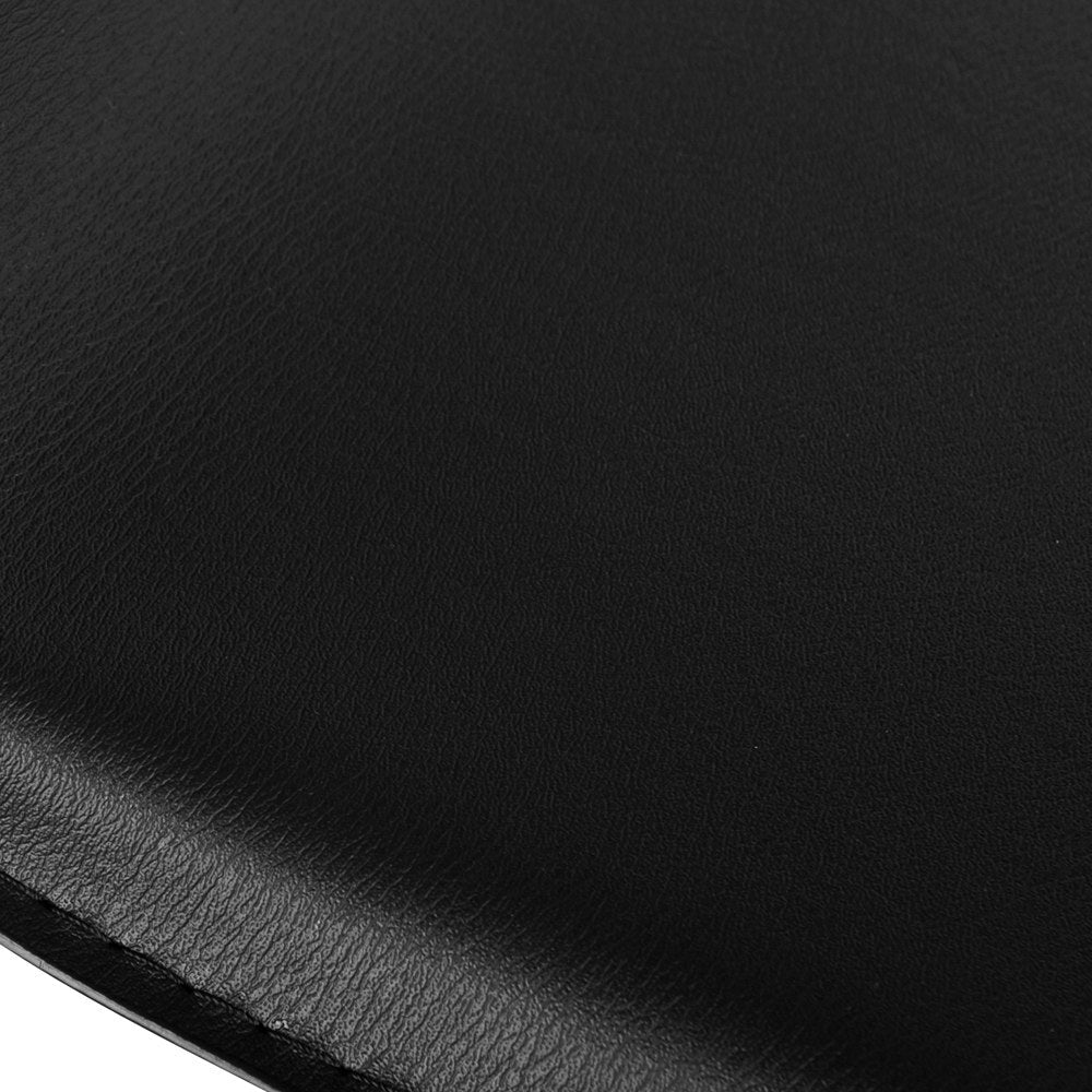 NNEDSZ Set of 4 PU Leather Wave Style Bar Stools - Black-4