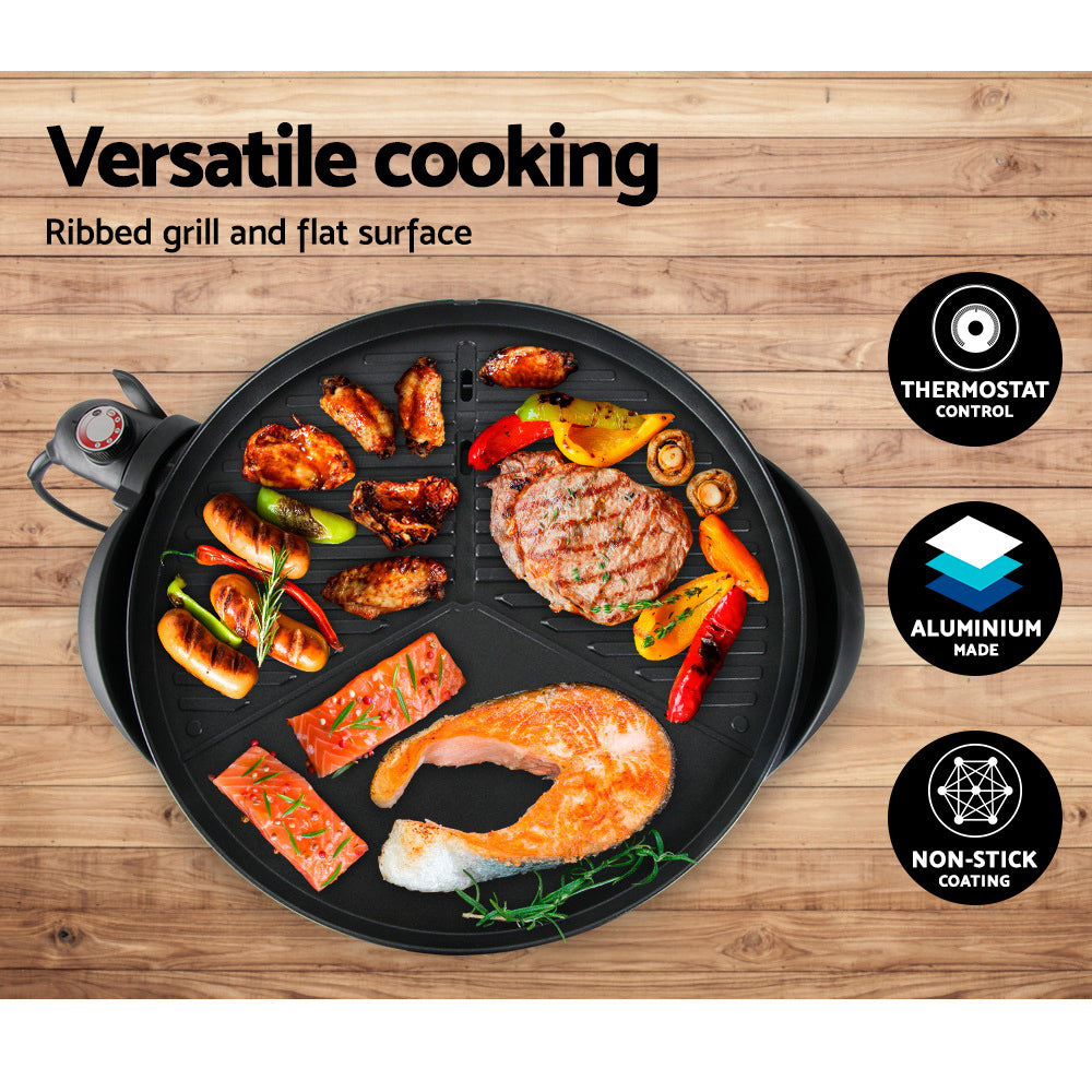 NNEDSZ Portable Electric BBQ With Stand-4