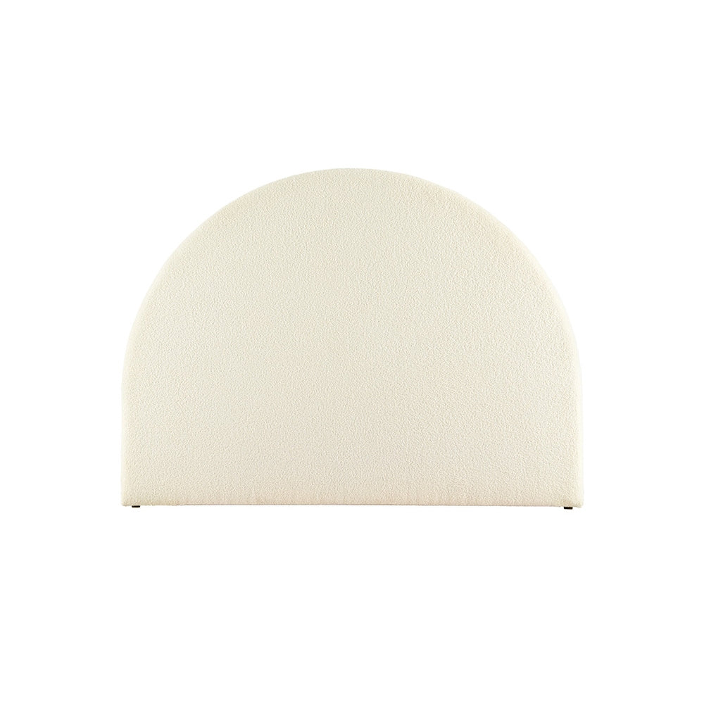 NNEDSZ Bed Head Headboard Double Boucle - GREI White-2