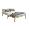 NNEED Wooden Bed Frame Double Size Slat Support-0