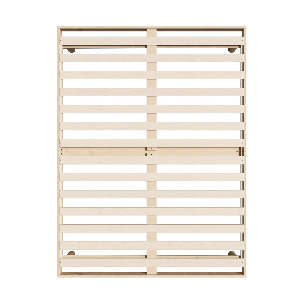 NNEED Bed Frame Double Size Bed Base Solid Wood Slats-4