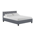 NNEDSZ Vanke Bed Frame Fabric- Grey Double-0