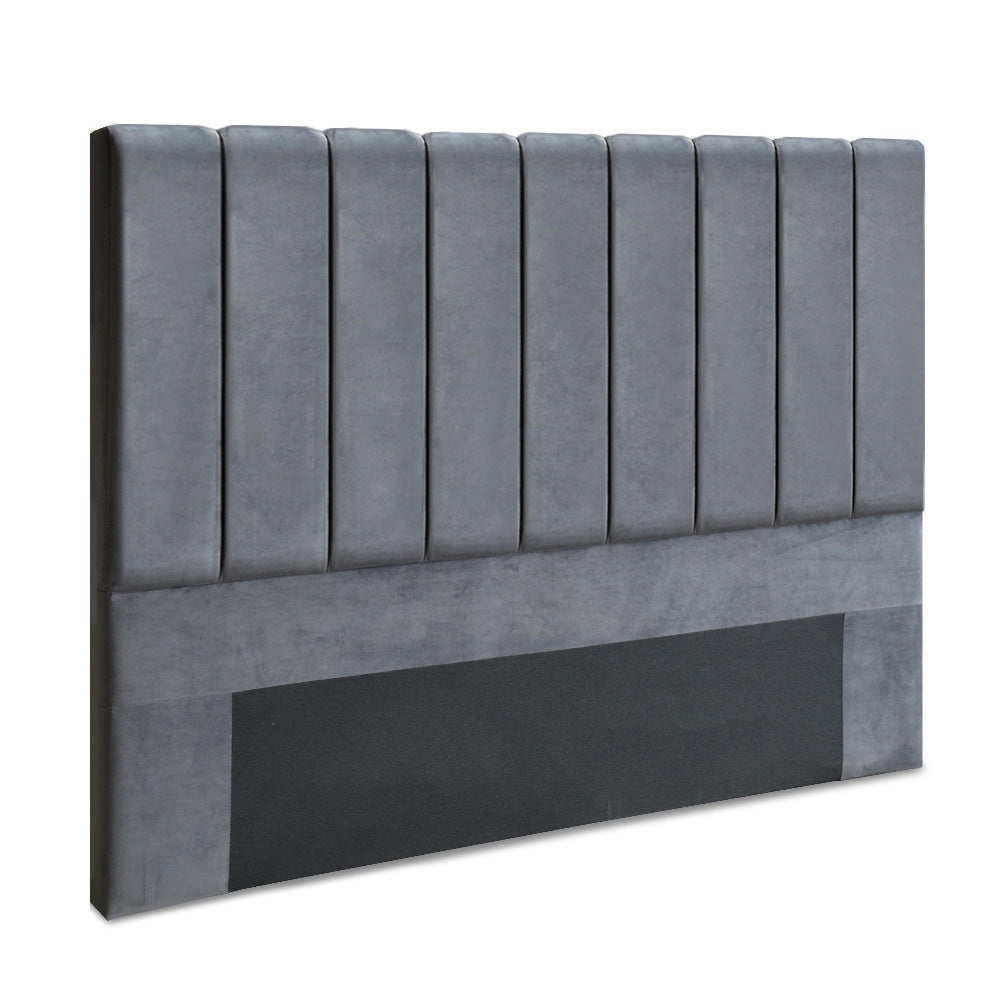 NNEDSZ King Size Fabric Bed Headboard - Grey-0