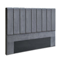 NNEDSZ King Size Fabric Bed Headboard - Grey-0