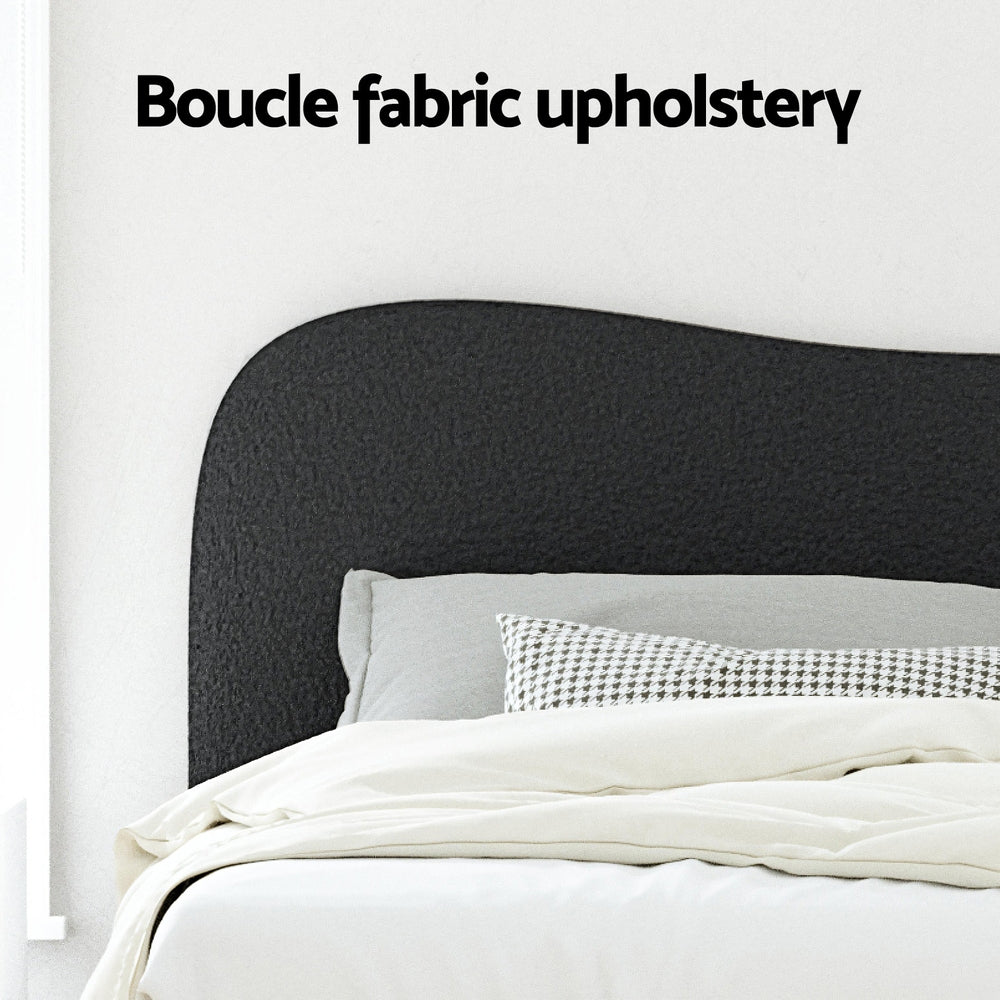 NNEDSZ Artiss Bed Frame Queen Size Boucle DARA-3