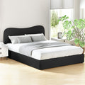 NNEDSZ Artiss Bed Frame Queen Size Boucle DARA-0