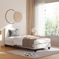 NNEDSZ Artiss Bed Frame Single Size Boucle NEO-0
