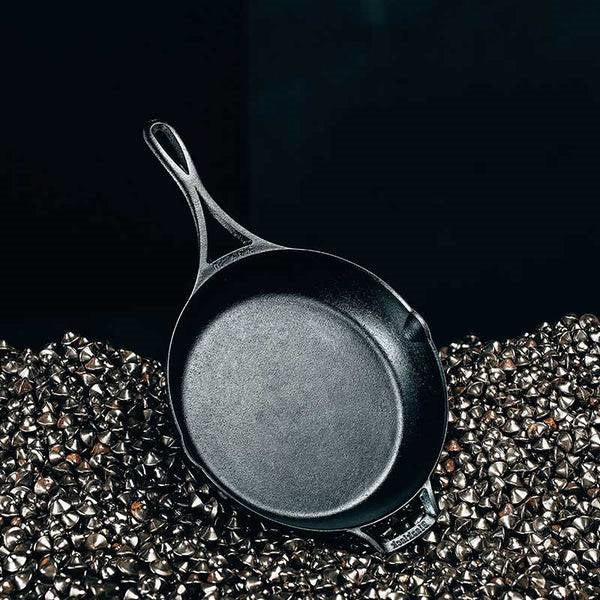 Black 2 Piece Lightweight Cast Iron Skillet Set -  Made in USA-3