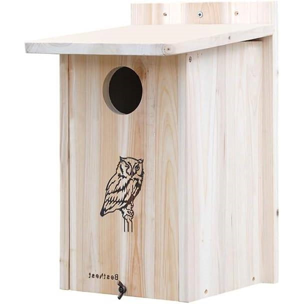 Sturdy Wood Bird House for Owls and Kestrels-0