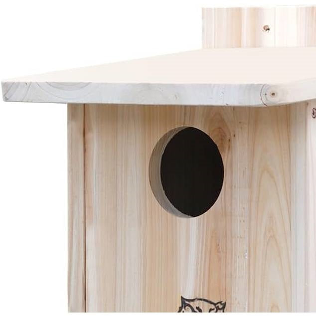 Sturdy Wood Bird House for Owls and Kestrels-1