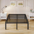 California King size Heavy Duty Metal Bed Frame with Round Edge Legs-0