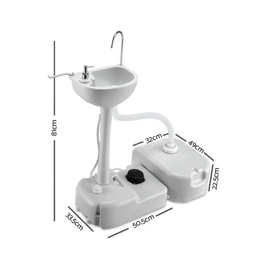 NNEDSZ  Portable Camping Wash Basin 43L-1