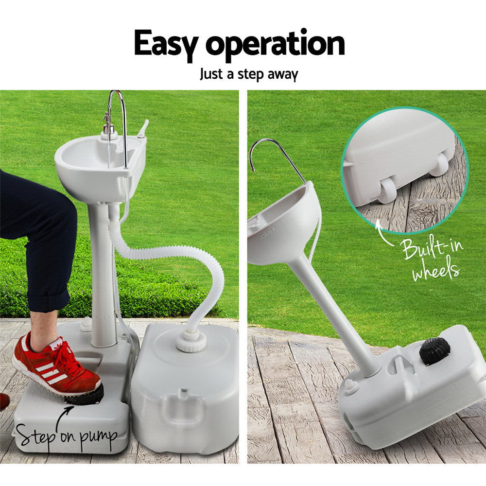 NNEDSZ  Portable Camping Wash Basin 43L-3