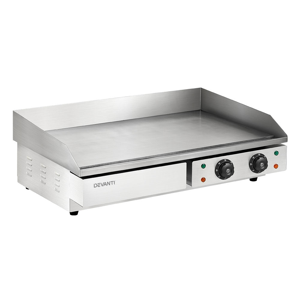 NNEDSZ Commercial Electric Griddle 73cm BBQ Grill Plate 4400W-3
