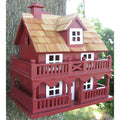 Red Wood Birdhouse - Made of Kiln Dried Hardwood-0
