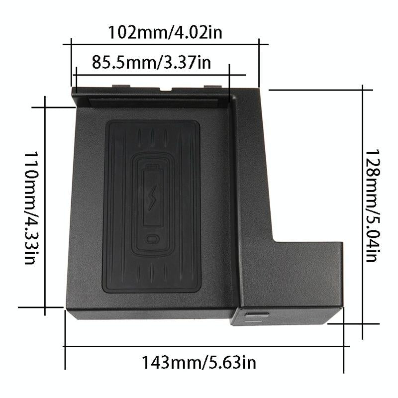 NNEIDS 10W Wireless Charger For Mercedes-Benz C / Glc - Qi Standard-4