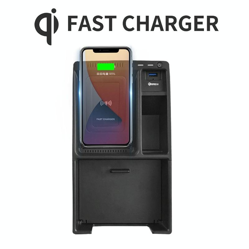 NNEIDS Wireless Charger For Audi A4L 2017-2022 - 10W Quick Charge Qi Standard-1