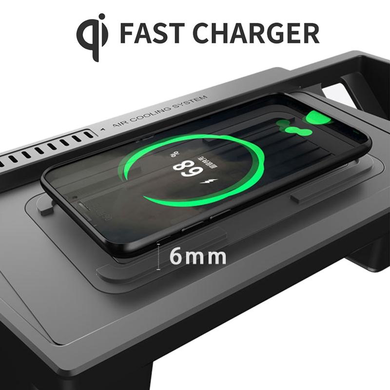 NNEIDS 10W Wireless Charger For Volkswagen Teramont 2021 - Qi Standard Quick Charging-1