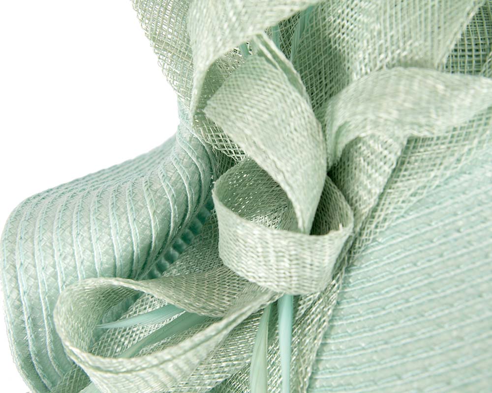 Bespoke light blue fascinator by Cupids Millinery Melbourne-3