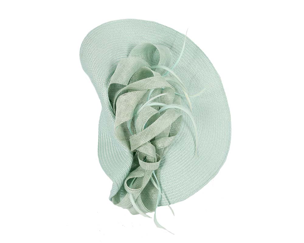 Bespoke light blue fascinator by Cupids Millinery Melbourne-2