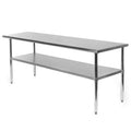 Heavy Duty 72 x 24 inch Stainless Steel Kitchen Restaurant Prep Work Table-0