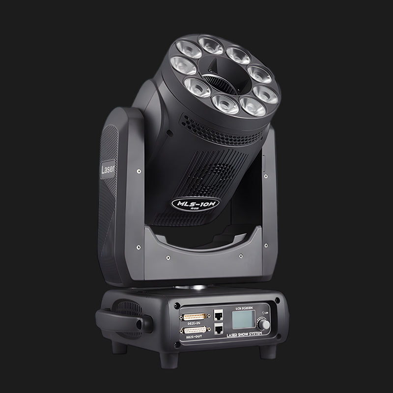 M2 DMX RGB Laser LED Wash Moving Head Light 5W-10W for DJs-2