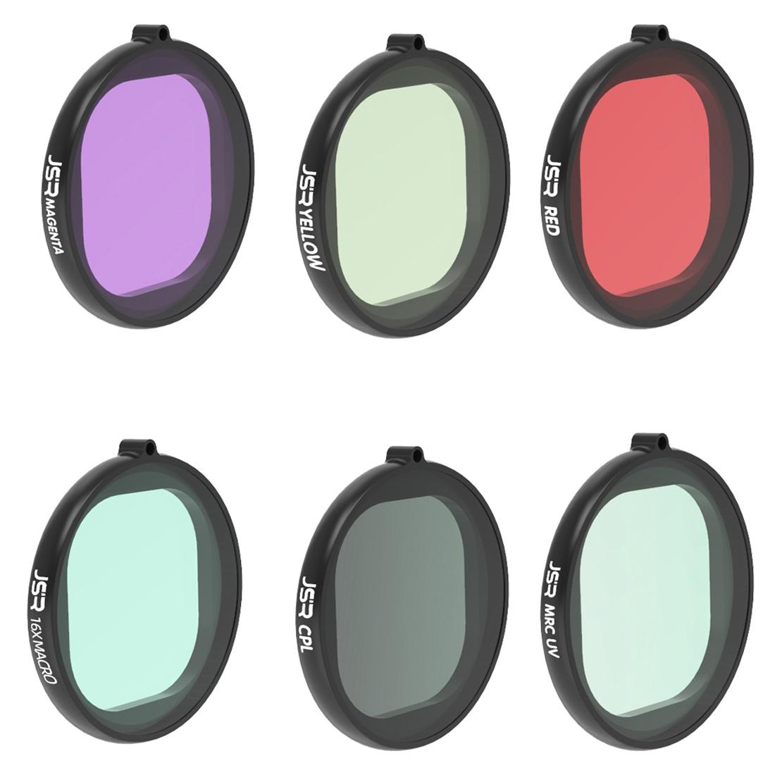NNEIDS 6-In-1 Round Diving Lens Filter For Gopro Hero8-0