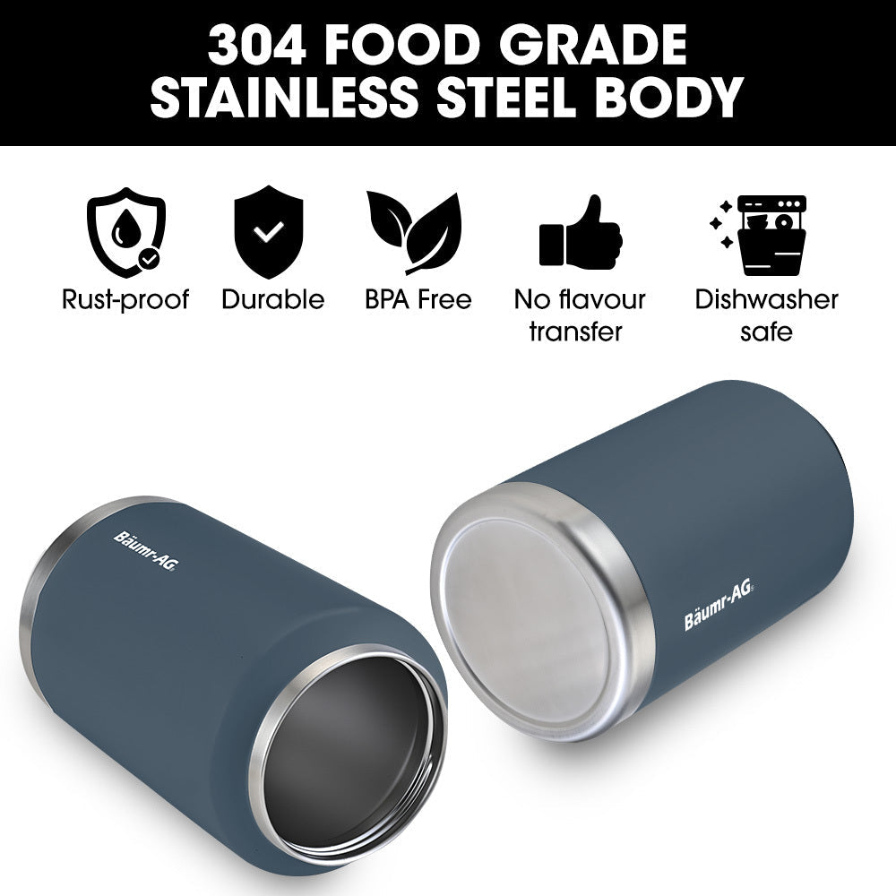 NNEMB 3.8L Double Wall Insulated Stainless Steel Water Bottle, Drink Jug with Handle, Blue-2