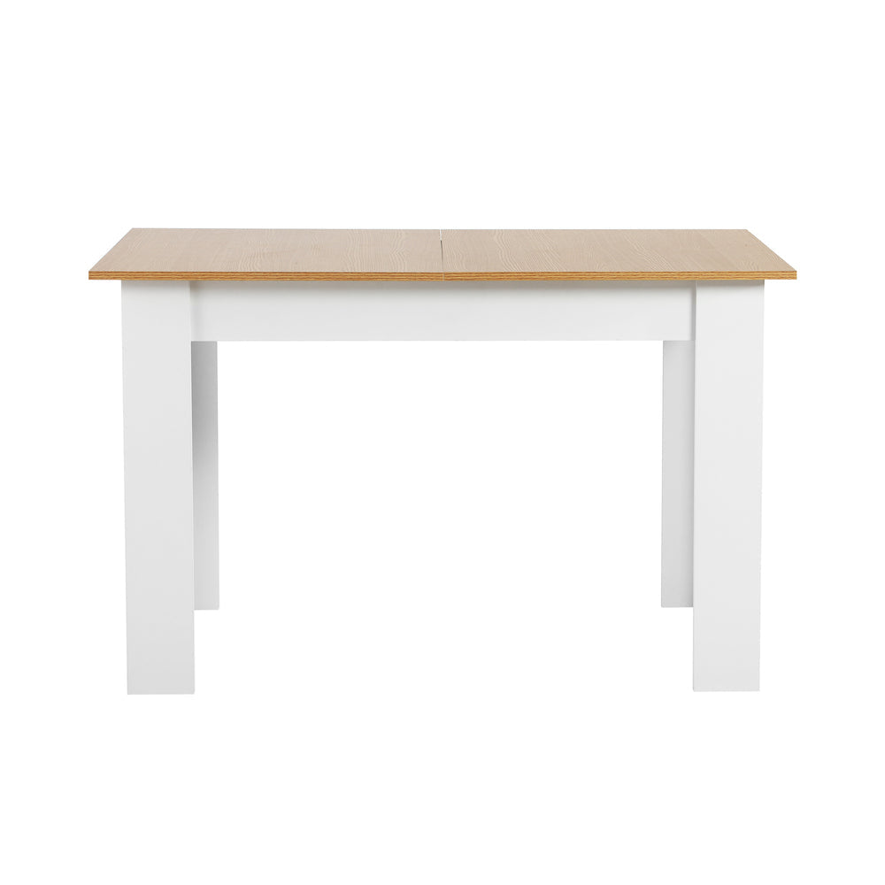 NNEED 160cm Extendable Dining Table Wooden&White-4
