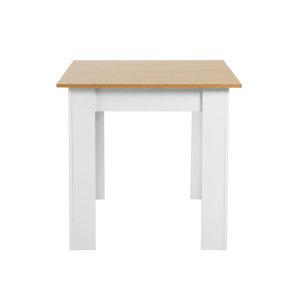 NNEED 160cm Extendable Dining Table Wooden&White-3